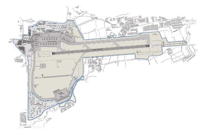 Linate – Airport map, air-side