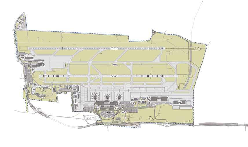 Malpensa - Airport map, air-side